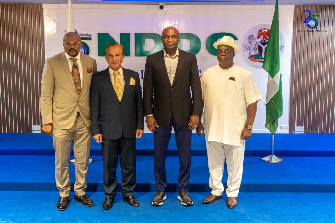 Hon. Alabo Boma Iyaye, Prof. Marwan Al-Akaidi, Dr. Ogbuku, and Ambassador Idaere Ogan Gogo