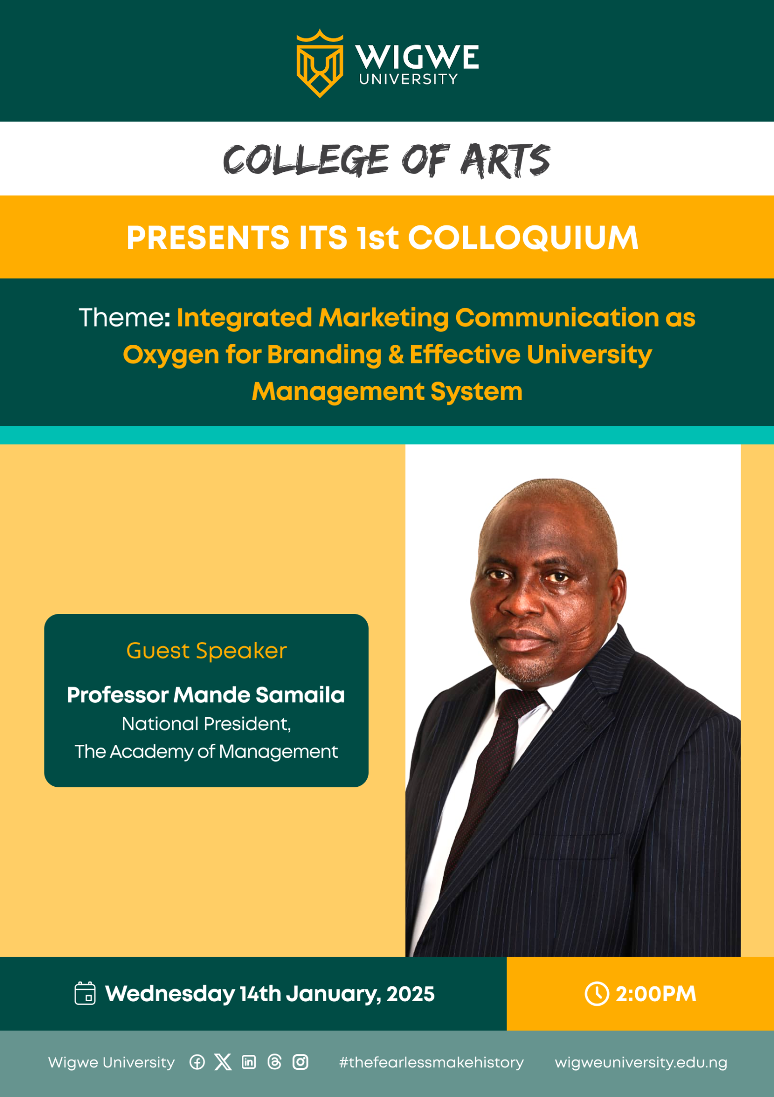 INTEGRATED MARKETING COMMUNICATION AS OXYGEN FOR BRANDING AND EFFECTIVE UNIVERSITY MANAGEMENT SYSTEM IN NIGERIA
